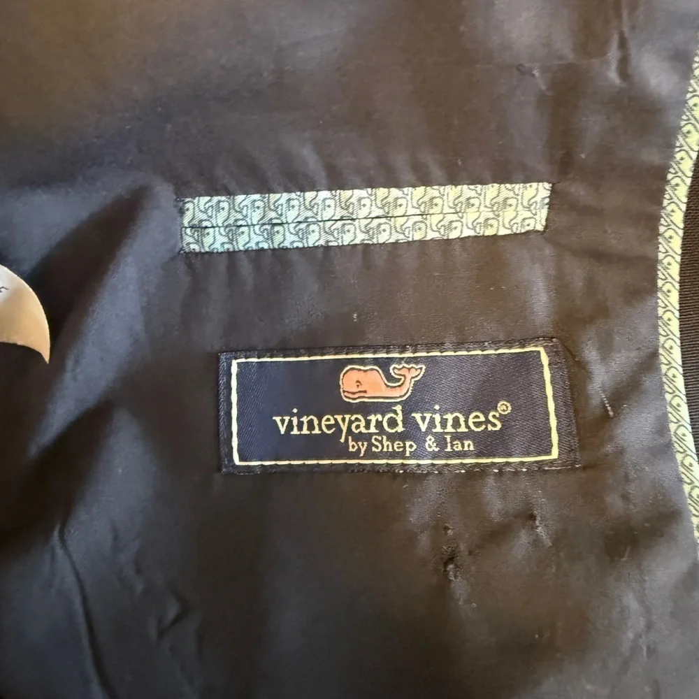 Vineyard Vines Kids' Boathouse Performance Wool Blazer Navy Size 16 EUC